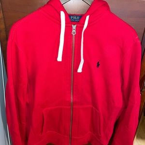 Ralph Lauren polo fleece full zip hoodie